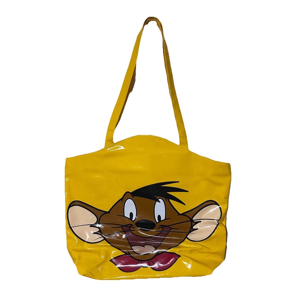 Vintage 1998 Warner Bros RARE BIG Speedy Gonzales Yellow Bag / tote / womens bag